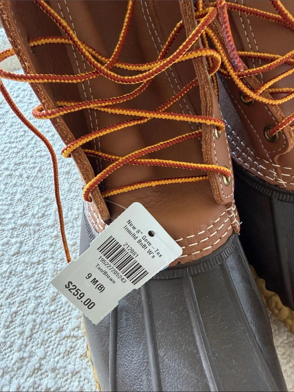 L.L. Bean Two-Tone Brown Men’s Rain & Snow Duck Boots